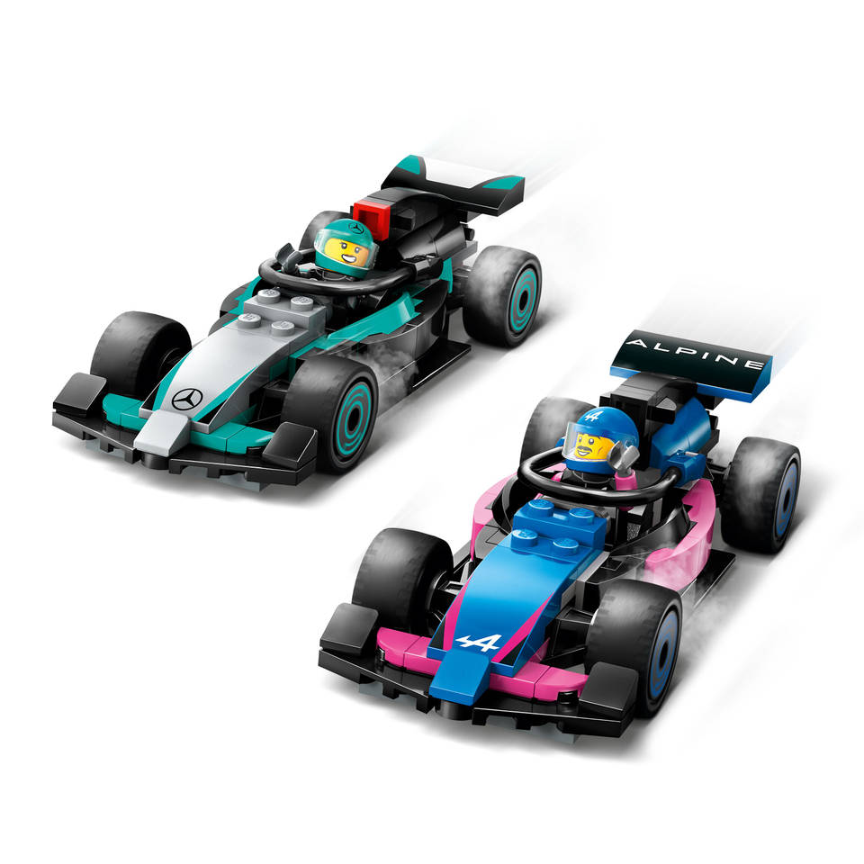 LEGO CITY F1 garage met Mercedes-AMG en Alpine auto's 60444 - RaceRevolution
