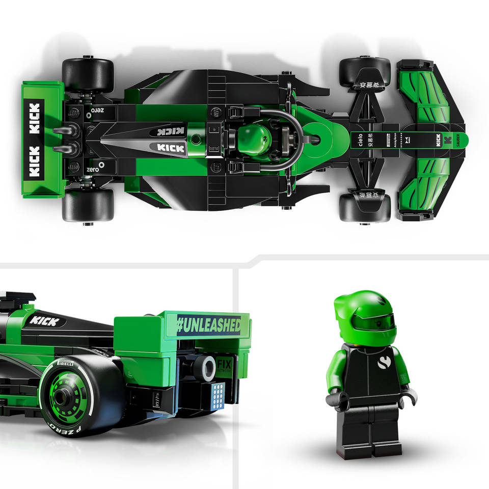 LEGO Speed Champions KICK Sauber F1 Team C44 racewagen 77247 - RaceRevolution