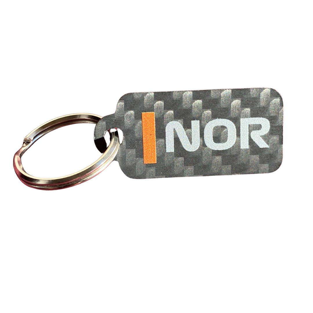 Lando Norris Carbon Fiber Sleutelhanger – Premium F1 Accessoire - RaceRevolution
