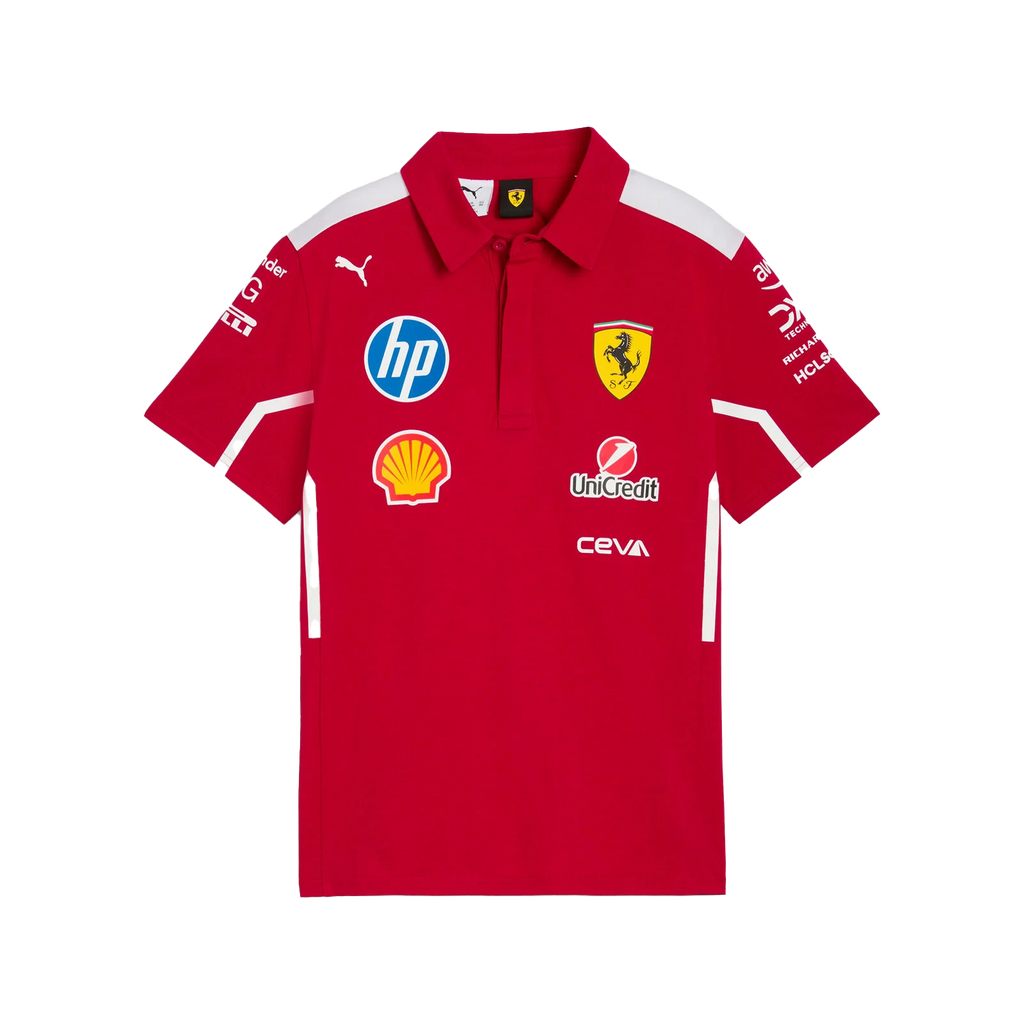 Scuderia Ferrari F1 PUMA 2025 team polo - RaceRevolution