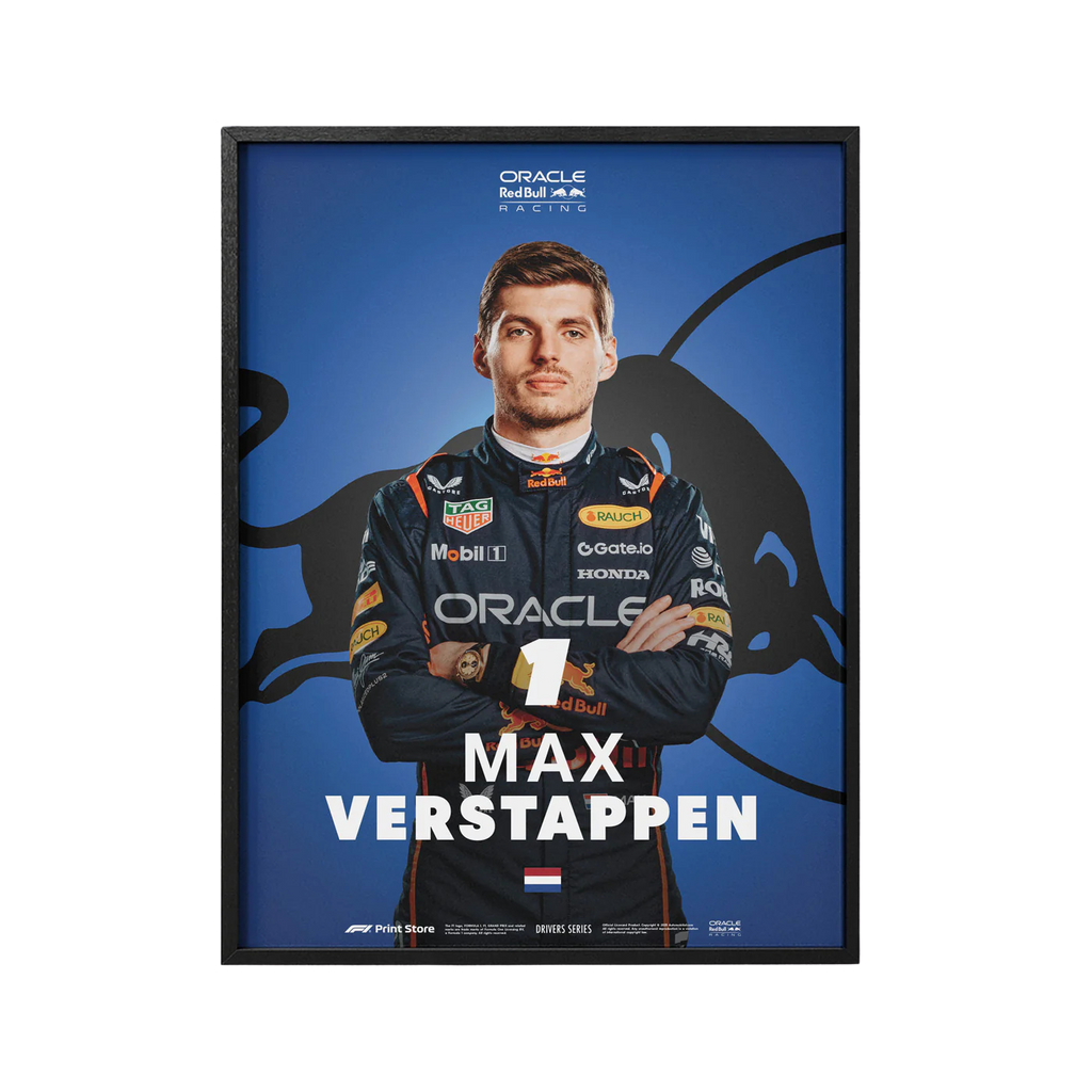 Max Verstappen Poster - Oracle Red Bull Racing Driver Series | Ingelijst - RaceRevolution