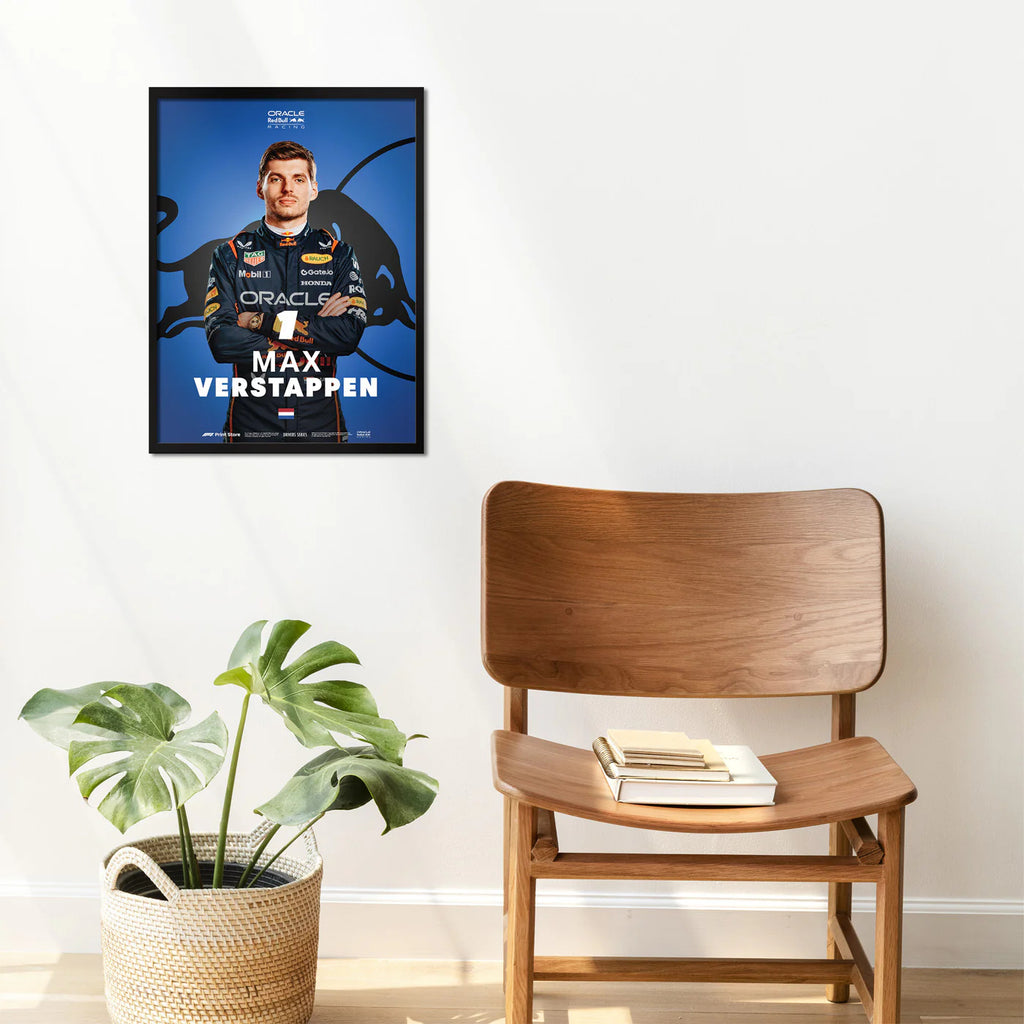 Max Verstappen Poster - Oracle Red Bull Racing Driver Series | Ingelijst - RaceRevolution