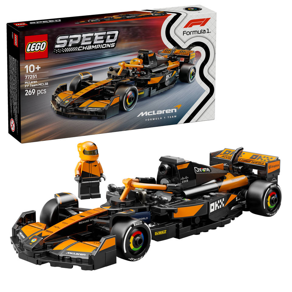 LEGO Speed Champions - McLaren F1® Team MCL38 Race Car 77251 - RaceRevolution