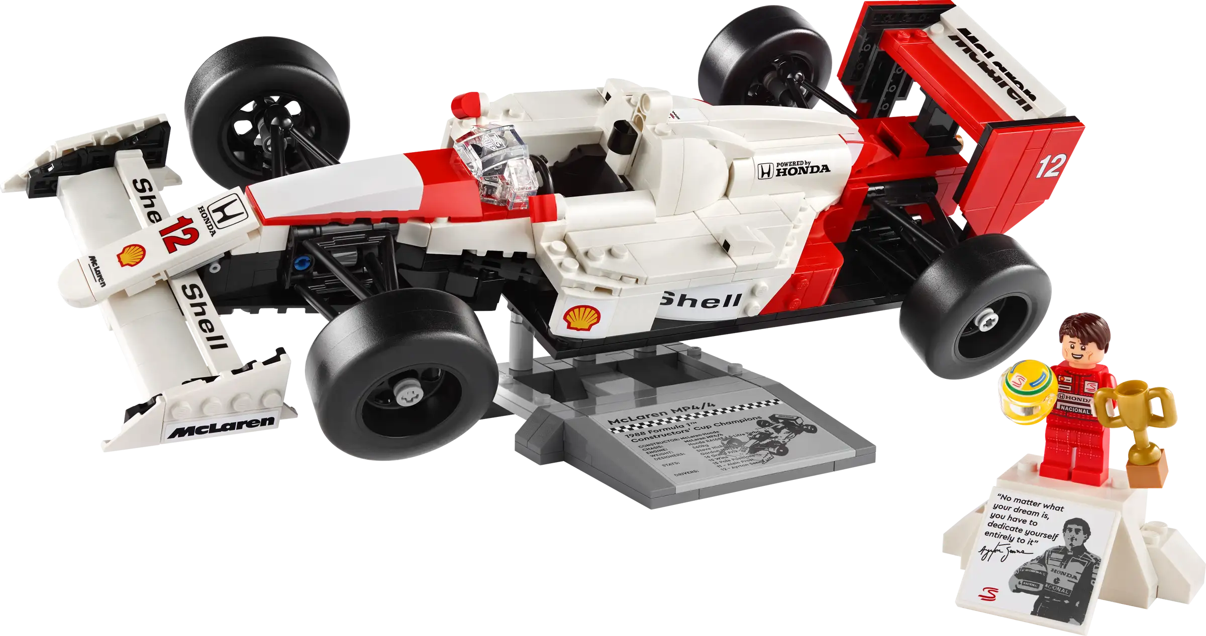 LEGO Icons  McLaren MP4/4 en Ayrton Senna 10330 - RaceRevolution