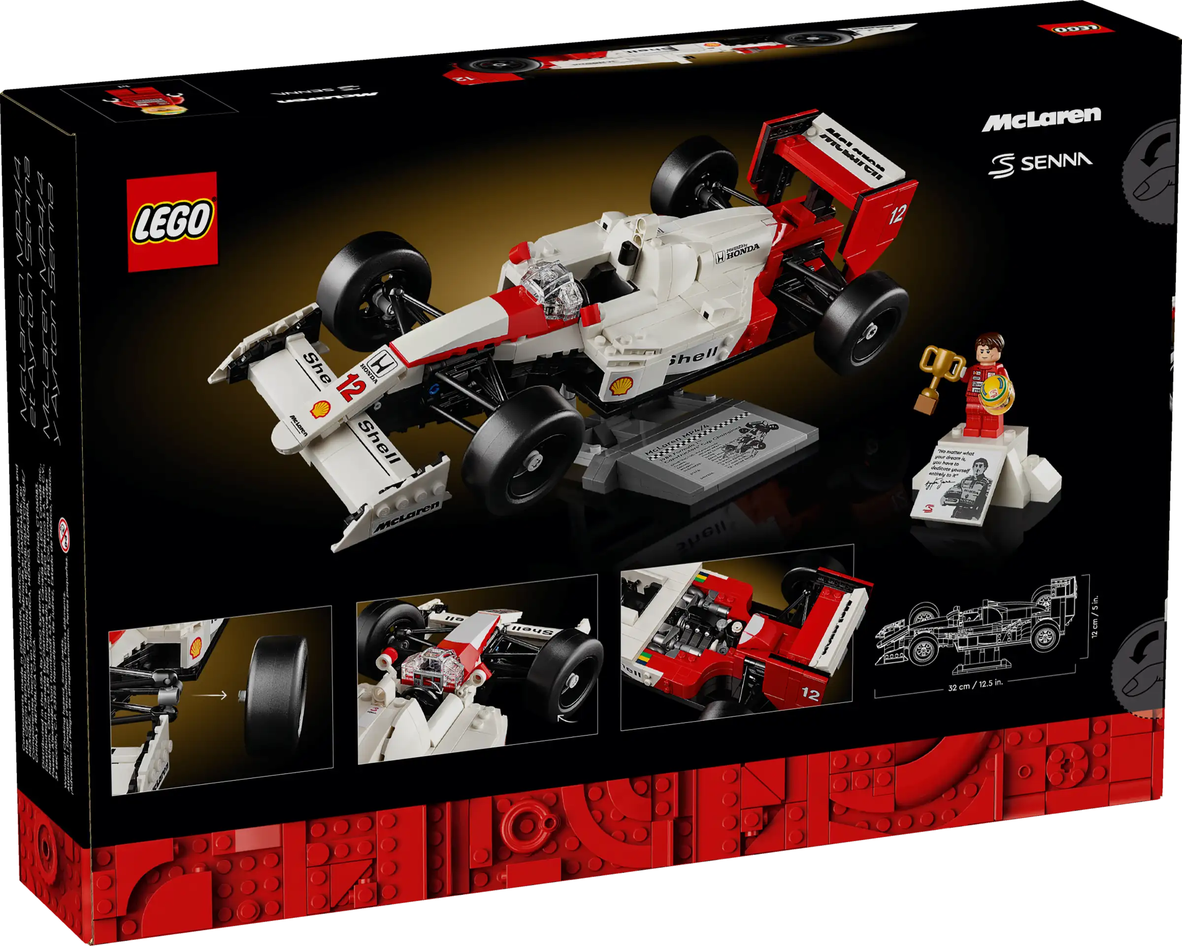 LEGO Icons  McLaren MP4/4 en Ayrton Senna 10330 - RaceRevolution