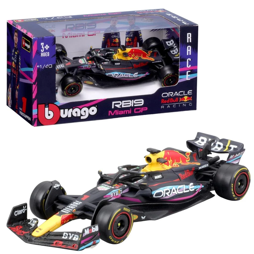 Bburago Red Bull Max Verstappen RB19 Miami GP 2023 1:43