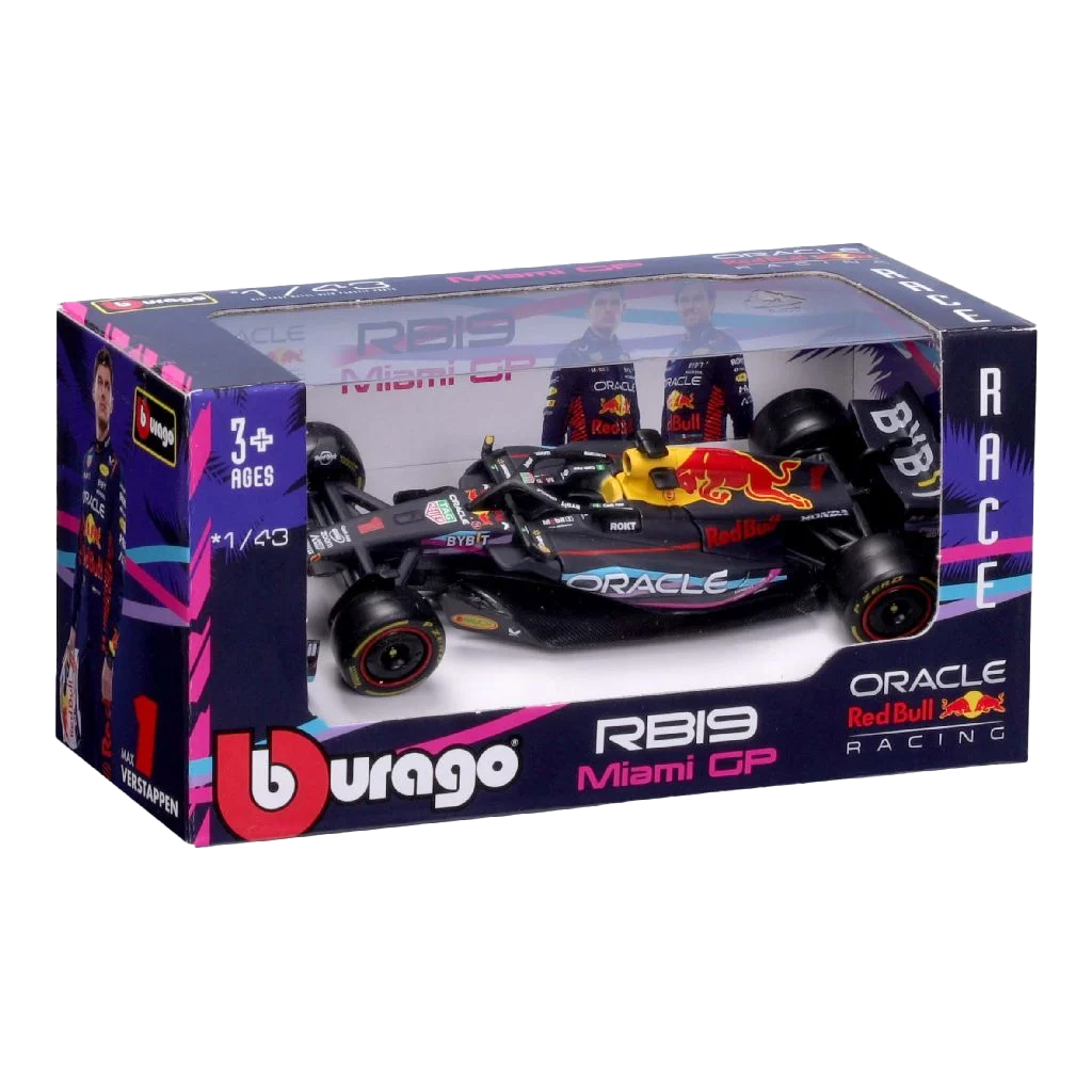 Bburago Red Bull Max Verstappen RB19 Miami GP 2023 1:43