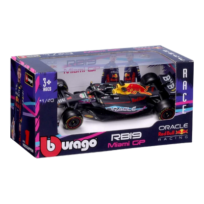 Bburago Red Bull Max Verstappen RB19 Miami GP 2023 1:43