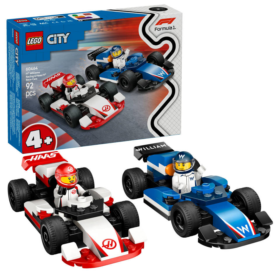 LEGO CITY F1 Williams Racing en Haas F1 racewagens 60464 - RaceRevolution