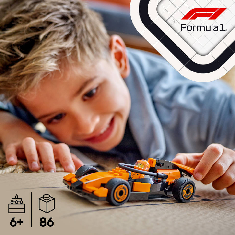 LEGO CITY F1 coureur met McLaren racewagen 60442 - RaceRevolution