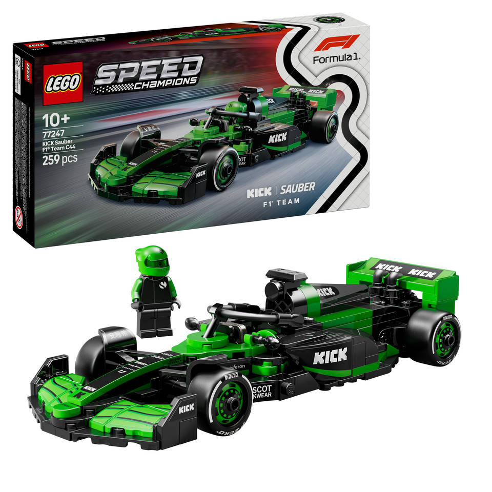 LEGO Speed Champions KICK Sauber F1 Team C44 racewagen 77247 - RaceRevolution