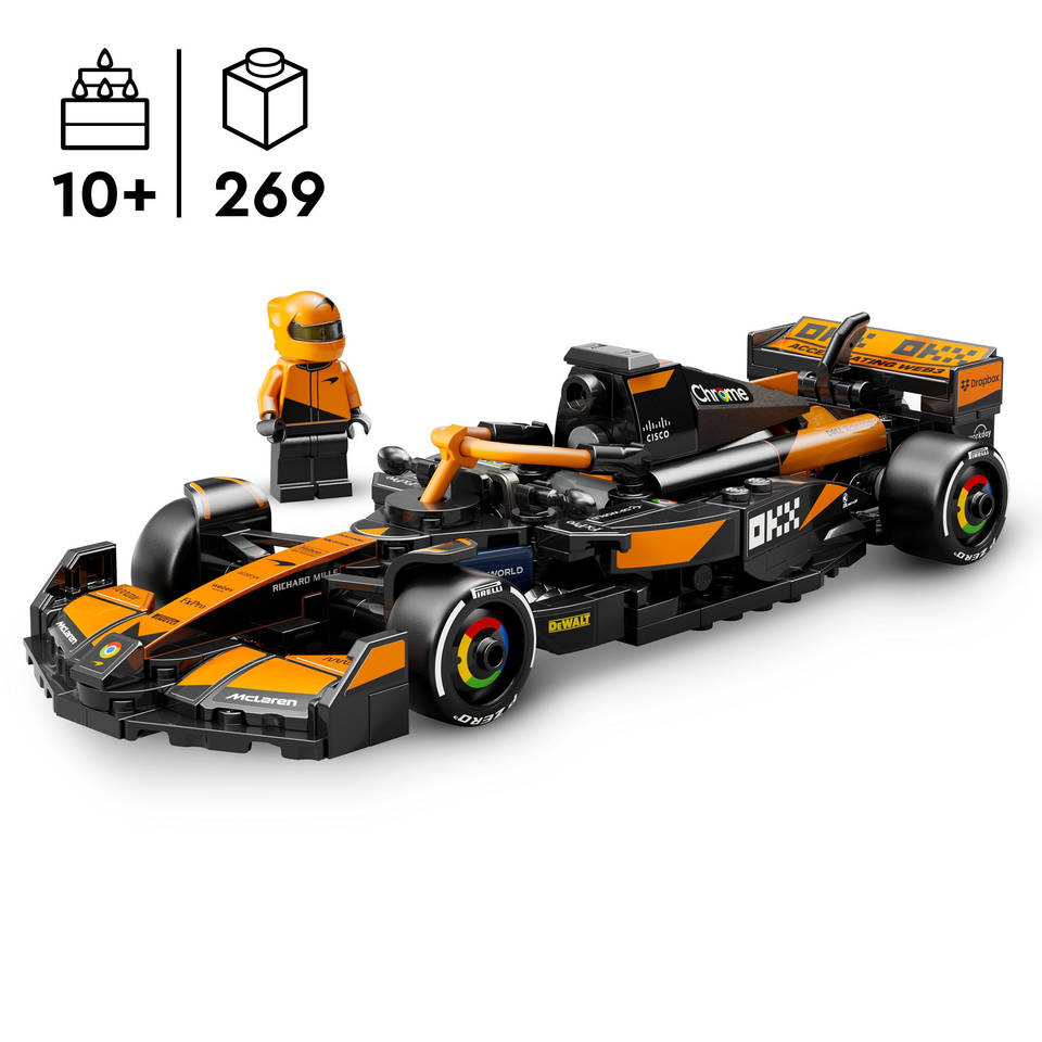 LEGO Speed Champions - McLaren F1® Team MCL38 Race Car 77251 - RaceRevolution